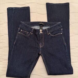 White House Black Market Dark Indigo Straight‑Leg Jeans
